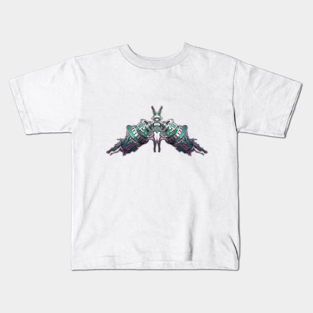 Girl of Rorschach Ink Blot 5 Kids T-Shirt by EdgeKagami
